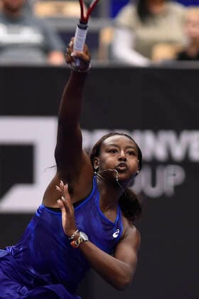 Alycia Parks of USA in action during the WTA, Tennis Damen Agel Open 2022 women s tennis tournament match against Karolina Pliskova of Czech Republic in Ostrava, Czech Republic, October 4, 2022. (CTKxPhoto JaroslavxOzana) CTKPhotoP2022100408846  JAO 32