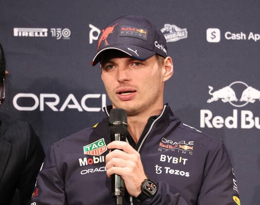 Sport Bilder des Tages October 5, 2022, Tokyo, Japan - Red Bull Racing Formula-1 driver Max Verstappen of Netherlands speaks at a press conference, PK, Pressekonferenz in Tokyo on Wednesday, October 5, 2022. Formula-1 Japan Grand Prix will be held at the Suzuka circuit on October 9. Noxthirdxpartyxsales  (200425851)