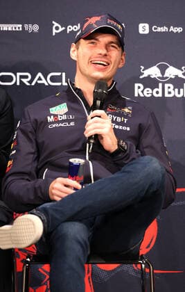 October 5, 2022, Tokyo, Japan - Red Bull Racing Formula-1 driver Max Verstappen of Netherlands speaks at a press conference, PK, Pressekonferenz in Tokyo on Wednesday, October 5, 2022. Formula-1 Japan Grand Prix will be held at the Suzuka circuit on October 9. Noxthirdxpartyxsales  (200425854)