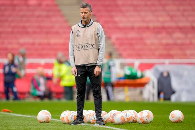 UEFA Europa League 2022 2023 Bodo Glimt training London, England 20221005 Bodo Glimts coach Kjetil Knutsen during training on the day of the Europa League group stage match between Arsenal and Bodo Glimt at the Emirates Stadium Photo Beate Oma Dahle NTB London England  Copyright: xBeatexOmaxDahlex xNTBx EDITORIAL USE ONLY. RESTRICTED USE FOR BETTING COMPANIES