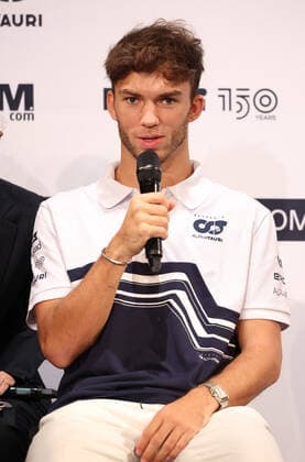October 5, 2022, Tokyo, Japan - Scuderia Alpha Tauri Formula-1 driver Pierre Gasly of France speaks at a press conference, PK, Pressekonferenz in Tokyo on Wednesday, October 5, 2022. Formula-1 Japan Grand Prix will be held at the Suzuka circuit on October 9. Noxthirdxpartyxsales  (200427180)