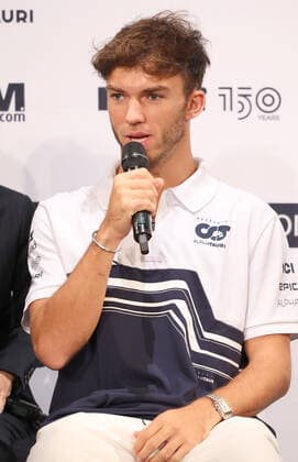 October 5, 2022, Tokyo, Japan - Scuderia Alpha Tauri Formula-1 driver Pierre Gasly of France speaks at a press conference, PK, Pressekonferenz in Tokyo on Wednesday, October 5, 2022. Formula-1 Japan Grand Prix will be held at the Suzuka circuit on October 9. Noxthirdxpartyxsales  (200427181)