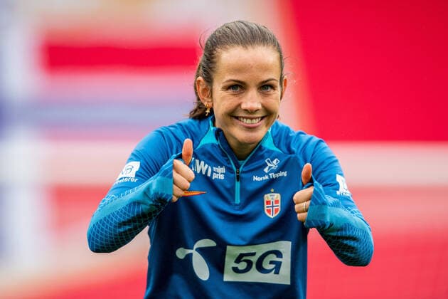 221005 Tuva Hansen of the Norwegian women s national football team during a training session on October 5, 2022 in Oslo Photo Vegard Grot BILDBYRAN code VG VG0365 bbeng football football soccer fotball training international friendly private international training practice training norge norway women women,  Copyright: VEGARDxGRoTT BB221005VG006