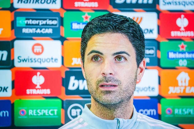 UEFA Europa League 2022 2023 Arsenal press conference London, England 20221005 Arsenal coach Mikel Arteta Amatriain during a press conference on the day of the Europa League group stage match between Arsenal and Bodo Glimt at the Emirates Stadium Photo Beate Oma Dahle NTB London England  Copyright: xBeatexOmaxDahlex xNTBx EDITORIAL USE ONLY. RESTRICTED USE FOR BETTING COMPANIES