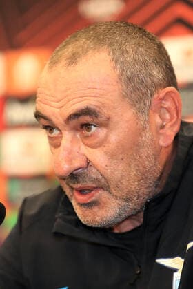 SOCCER - UEFA EL, Sturm vs Lazio, preview GRAZ,AUSTRIA,05.OCT.22 - SOCCER - UEFA Europa League, SK Sturm Graz vs SS Lazio Roma, preview, press conference, PK, Pressekonferenz Lazio. Image shows head coach Maurizio Sarri (Lazio).  GEPAxpictures xMarioxBuehner