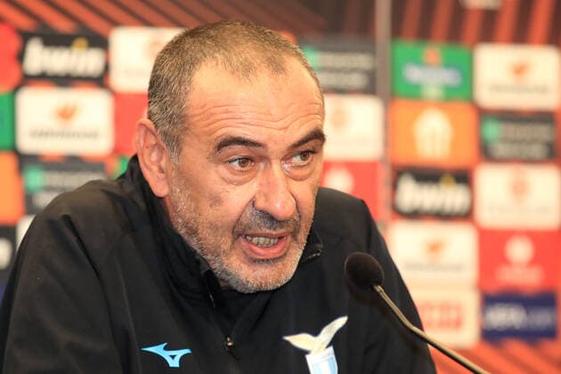 SOCCER - UEFA EL, Sturm vs Lazio, preview GRAZ,AUSTRIA,05.OCT.22 - SOCCER - UEFA Europa League, SK Sturm Graz vs SS Lazio Roma, preview, press conference, PK, Pressekonferenz Lazio. Image shows head coach Maurizio Sarri (Lazio).  GEPAxpictures xMarioxBuehner