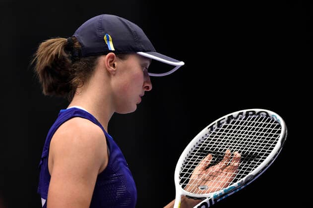 Iga Swiatek of Poland in action during the WTA, Tennis Damen Agel Open 2022 women s tennis tournament match against Ajla Tomljanovic of Australia, on October 5, 2022, in Ostrava, Czech Republic. (CTKxPhoto JaroslavxOzana) CTKPhotoP2022100507417  JAO 47
