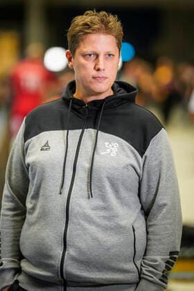 GOG v Telekom Veszprem, EHF Champions League Handball, Odense, Denmark Odense, Denmark. 05th, October 2022. Head coach Nicolej Krickau of GOG seen in the EHF Champions League match between GOG and Telekom Veszprem at Jyske Bank Arena in Odense. Odense Denmark  Copyright: xGonzalesxPhoto KentxRasmussenx