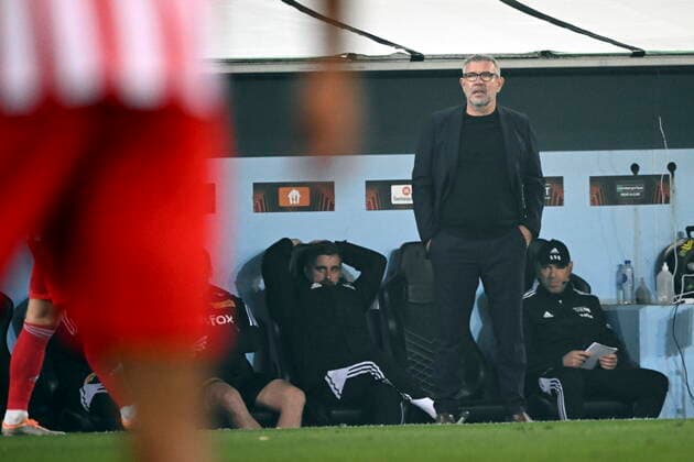 MALMÖ 20221006 Union Berlins coach Urs Fischer during Thursdays football match in the Europa League, group D, between Malmö FF and FC Union Berlin at Eleda Stadium New Malmö Stadion Malmö Sweden FOOTBALL x50090x,  Copyright: xJohanxNilsson TTx EUROPA LEAGUE MALMÖ FF-UNION BERLIN