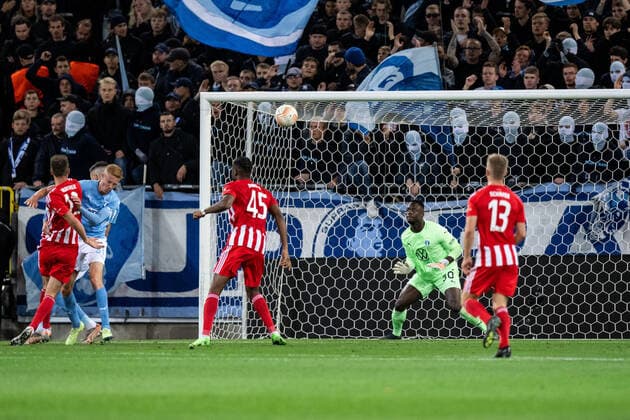 221006 Goalkeeper Ismael Diawara of Malmö FF during the UEFA Europa League match between Malmö FF and Union Berlin on October 6, 2022 in Malmö Photo Petter Arvidson BILDBYRAN code PA PA0409 football football soccer fotball uefa europa league malmö ff union berlin bbeng,  Copyright: PETTERxARVIDSON BB221006PA067