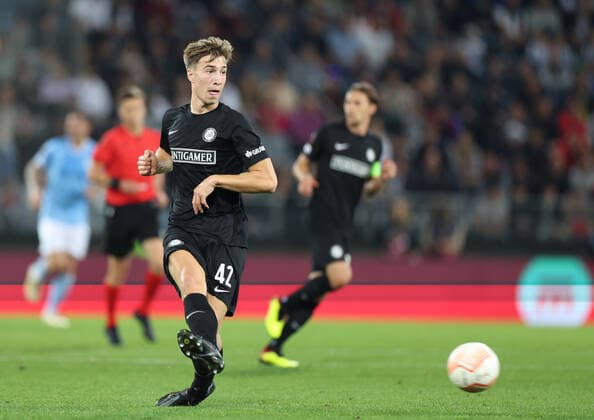 SOCCER - UEFA EL, Sturm vs Lazio GRAZ,AUSTRIA,06.OCT.22 - SOCCER - UEFA Europa League, SK Sturm Graz vs SS Lazio Roma. Image shows David Affengruber (Sturm).  GEPAxpictures xChrisxBauer