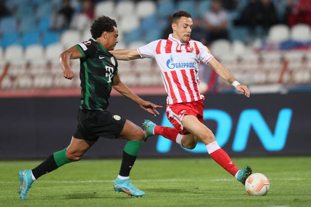 CRVENA ZVEZDA vs FERENCVAROS MILAN RODIC football Crvena zvezda vs Ferencvaros UEFA Europa league Rajko Mitic stadium, Belgrad 06.10.2022. Foto: FOOTBALL, UEFA EUROPA LEAGUE, CRVENA ZVEZDA, RED STAR, FERENCVAROS Belgrade Rajko Mitic stadium Serbia Copyright: xMarkoxMetlas xMNxPressx