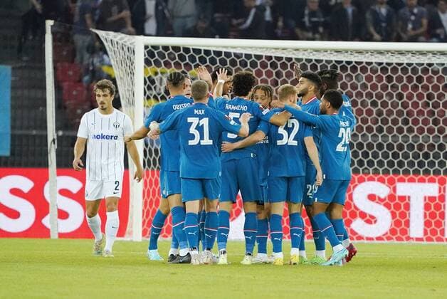 Photo Manuel Geisser 06 10 2022 stadium Letzigrund football season 2022 2023 Europa League group stage FC Zuerich PSV Eindhoven picture goal celebration PSV Eindhoven Zurich - PSV  x18681700x Copyright: