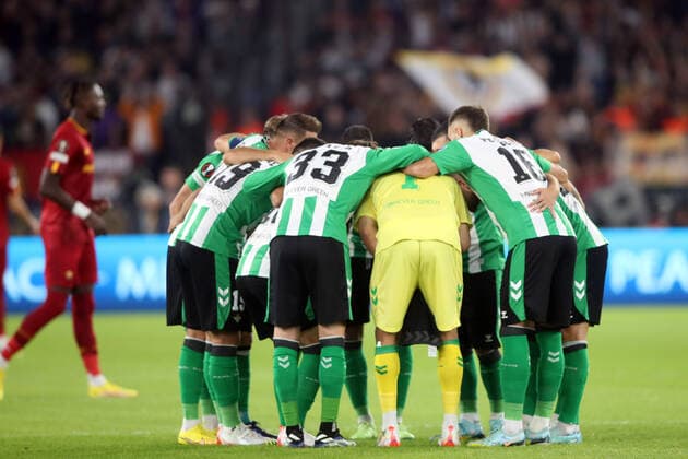 ROME, Italy - 06.10.2022: Betis team before the UEFA Europe League group C match between AS Roma and Real Betis Seville at the Olympic Stadium on October 10, 2022 in Rome, Italy.  Copyright: xMarcoxIacobuccix xipa-agency.netx xMarcoxIacobuccix 0