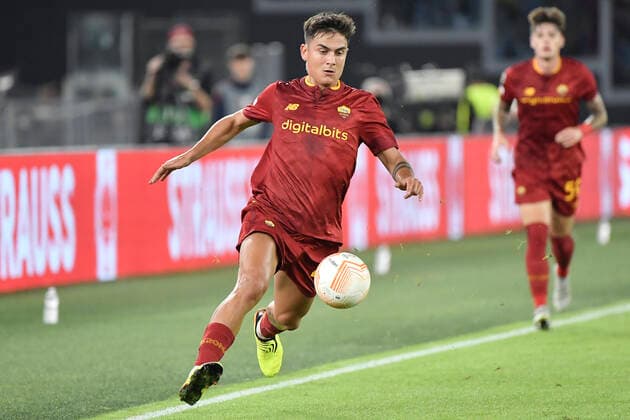 Paulo Dybala of AS Roma during the Europa League Group C football match between AS Roma and Real Betis Balompie at Olimpico stadium in Roma (Italy), October 6th, 2022. Photo Andrea Staccioli Insidefoto andreaxstaccioli