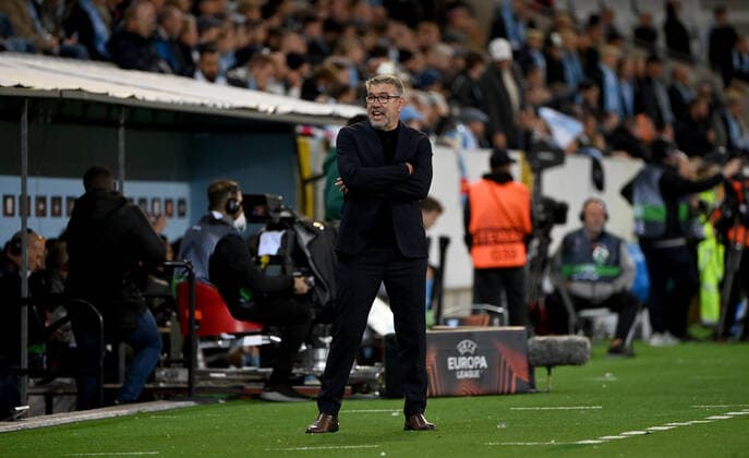 Football, men, season 2022 2023, Europa League, Malmö FF 1 FC Union Berlin group stage, group D, matchday 3 , coach Urs Fischer 1 FC Union , 06 10 2022, Copyright: xMatthiasxKochx