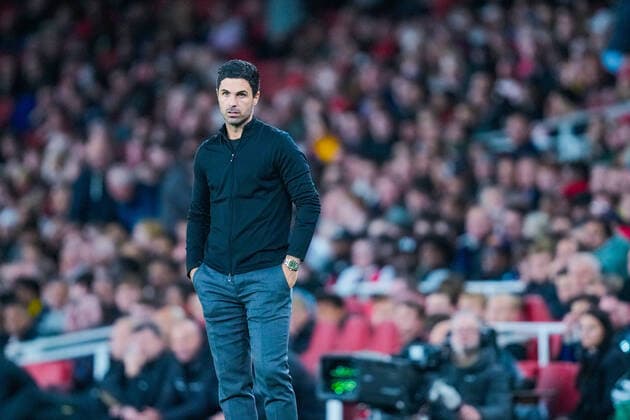 UEFA Europa League 2022 2023 Arsenal Bodo Glimt London, England 20221006 Arsenals coach Mikel Arteta during the Europa League group stage match between Arsenal and Bodo Glimt at the Emirates Stadium Photo Beate Oma Dahle NTB London England  Copyright: xBeatexOmaxDahlex xNTBx EDITORIAL USE ONLY. RESTRICTED USE FOR BETTING COMPANIES