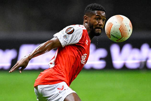 Braga s Fabiano Souza pictured in action during a match between the Portugese club SC Braga and Belgian soccer team Royale Union Saint-Gilloise, Thursday 06 October 2022 in Braga, Portugal, the third game out of six in the group stage of the UEFA Europa League competition. LAURIExDIEFFEMBACQ  x46401007x
