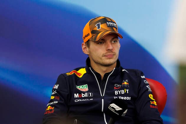6th October 2022; Suzuka Circuit, Ino, Suzuka City, Mie Prefecture, Japan: FIA F1 Grand Prix of Japan, Arrivals day; Red Bull driver Max Verstappen in the press conference, PK, Pressekonferenz before the Japanese Formula 1 Grandprix  ActionPlus12433036 StephenxBlackberry