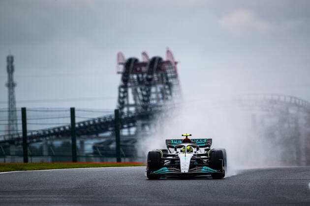 44 HAMILTON Lewis (gbr), Mercedes AMG F1 Team W13, action during the Formula 1 Honda Japanese Grand Prix 2022, 18th round of the 2022 FIA Formula One World Championship, WM, Weltmeisterschaft from October 7 to 9, 2022 on the Suzuka International Racing Course, in Suzuka, Mie Prefecture, Japan - F1 - JAPANESE GRAND PRIX 2022 DPPI Panoramic  00122041__V2_4390