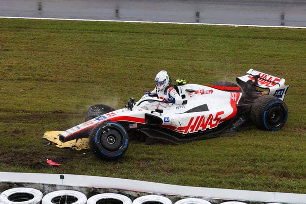 Formula 1, Japanese GP in Suzuka, Crash of Mick Schumacher