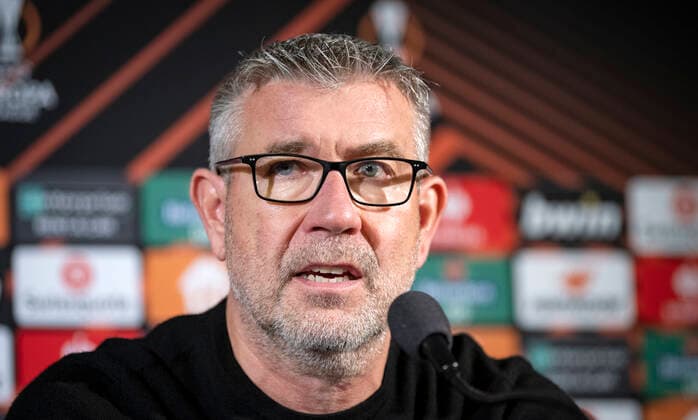 Union Berlin s coach Urs Fischer at the press conference after Thursday s football match in the Europa League, group D, between Malmö FF and FC Union Berlin at Eleda Stadium, Malmö, Sweden, 6 October 2022 MALMÖ SVERIGE x50090x,  Copyright: xJohanxNilsson TTx EUROPA LEAGUE MALMÖ FF-UNION BERLIN