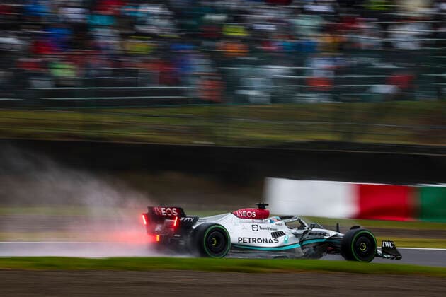 63 George Russell GBR, Mercedes AMG Petronas F1 Team , F1 Grand Prix of Japan at Suzuka International Racing Course on October 7, 2022 in Suzuka, Japan Photo by HOCH ZWEI Suzuka Japan