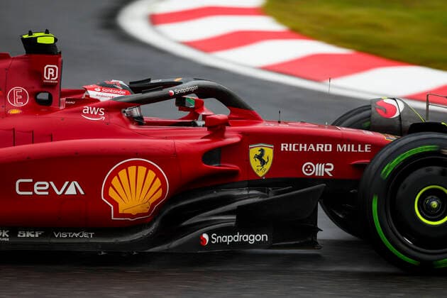 55 Carlos Sainz ESP, Scuderia Ferrari , F1 Grand Prix of Japan at Suzuka International Racing Course on October 7, 2022 in Suzuka, Japan Photo by HOCH ZWEI Suzuka Japan