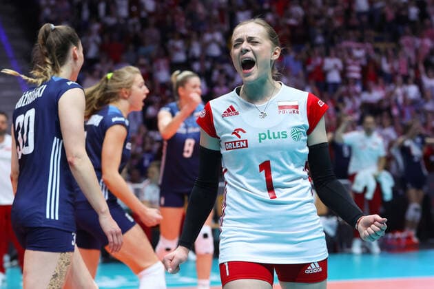 LODZ 07.10.2022 MISTRZOSTWA SWIATA W SIATKOWCE KOBIET FAZA 2 GRUPOWA GRUPA F: POLSKA - KANADA --- FIVB VOLLEYBALL WOMENS World Championship, WM, Weltmeisterschaft 2022 GROUP F MATCH: POLAND - CANADA MARIA STENZEL FOT. ANNA KLEPACZKO FOTOPYK NEWSPIX.PL --- Newspix.pl POLAND OUT!  221007LUM439