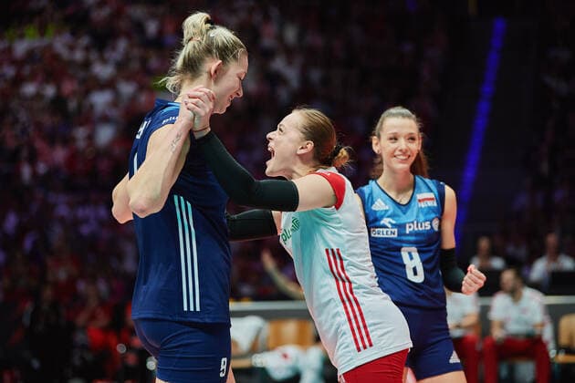 07.10.2022 LODZ, ATLAS ARENA SIATKOWKA KOBIET (VOLLEYBALL) FIVB MISTRZOSTWA SWIATA W SIATKOWCE KOBIET HOLANDIA - POLSKA 2022 ( FIVB VOLLEYBALL WOMEN™S WORLD CHAMPIONSHIPS NETHERLANDS - POLAND 2022) MECZ (GAME) POLSKA- KANADA( POLAND - CANADA) NZ. MAGDALENA STYSIAK MARIA STENZEL ZUZANNA GORECKA. RADOSC FOTO RADOSLAW JOZWIAK CYFRASPORT NEWSPIX.PL --- Newspix.pl POLAND OUT!  RJ2_8414