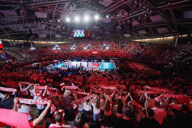 07.10.2022 LODZ, ATLAS ARENA SIATKOWKA KOBIET (VOLLEYBALL) FIVB MISTRZOSTWA SWIATA W SIATKOWCE KOBIET HOLANDIA - POLSKA 2022 ( FIVB VOLLEYBALL WOMEN™S WORLD CHAMPIONSHIPS NETHERLANDS - POLAND 2022) MECZ (GAME) POLSKA- KANADA( POLAND - CANADA) NZ. PANORAMA KIBICE FOTO RADOSLAW JOZWIAK CYFRASPORT NEWSPIX.PL --- Newspix.pl POLAND OUT!  _CRJ7505