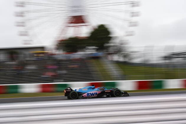 14 ALONSO Fernando (spa), Alpine F1 Team A522, action during the Formula 1 Honda Japense Grand Prix 2022, 18th round of the 2022 FIA Formula One World Championship, WM, Weltmeisterschaft from Octobre 7 to 9, 2022 on the Suzuka International Racing Course, in Suzuka, Mie Prefecture, Japan - F1 - JAPANESE GRAND PRIX 2022 DPPI Panoramic  F12022GP18JAP_JK146826