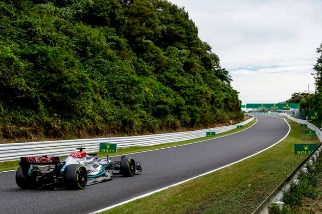 63 George Russell GBR, Mercedes AMG Petronas F1 Team , F1 Grand Prix of Japan at Suzuka International Racing Course on October 8, 2022 in Suzuka, Japan Photo by HOCH ZWEI Suzuka Japan
