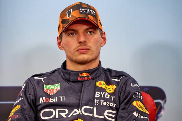 Max Verstappen (NLD) Red Bull Racing, portrait in the post qualifying FIA press conference, PK, Pressekonferenz during the Formula 1 Honda Japense Grand Prix 2022, 18th round of the 2022 FIA Formula One World Championship, WM, Weltmeisterschaft from Octobre 7 to 9, 2022 on the Suzuka International Racing Course, in Suzuka, Mie Prefecture, Japan - F1 - JAPANESE GRAND PRIX 2022 DPPI Panoramic  JAPAN_PRESS_CONF_SATURDAY_47