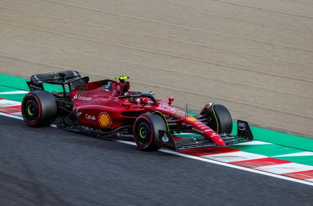 55 Carlos Sainz ESP, Scuderia Ferrari , F1 Grand Prix of Japan at Suzuka International Racing Course on October 8, 2022 in Suzuka, Japan Photo by HOCH ZWEI Suzuka Japan