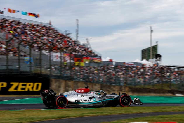 63 George Russell GBR, Mercedes AMG Petronas F1 Team , F1 Grand Prix of Japan at Suzuka International Racing Course on October 8, 2022 in Suzuka, Japan Photo by HOCH ZWEI Suzuka Japan