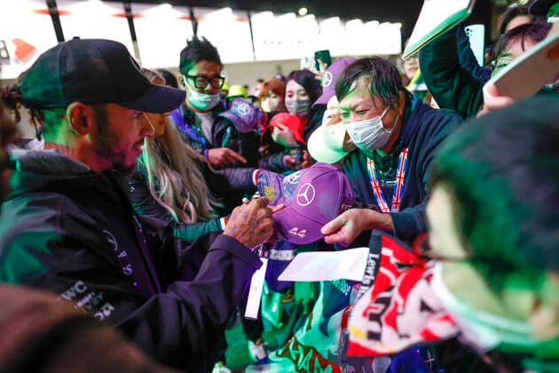 44 Lewis Hamilton GBR, Mercedes AMG Petronas F1 Team , F1 Grand Prix of Japan at Suzuka International Racing Course on October 8, 2022 in Suzuka, Japan Photo by HOCH ZWEI Suzuka Japan