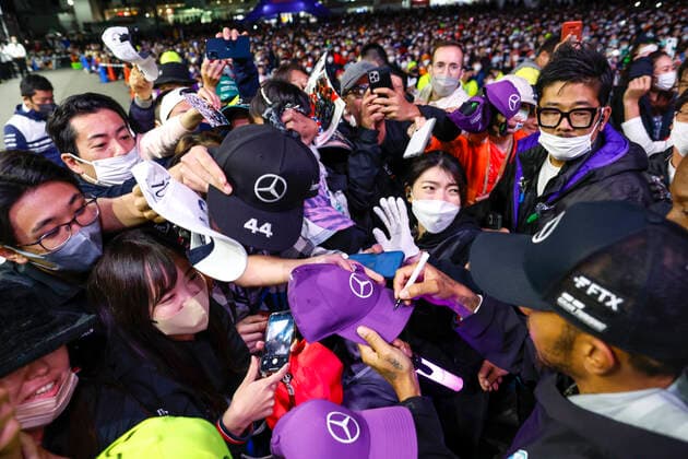 44 Lewis Hamilton GBR, Mercedes AMG Petronas F1 Team , F1 Grand Prix of Japan at Suzuka International Racing Course on October 8, 2022 in Suzuka, Japan Photo by HOCH ZWEI Suzuka Japan