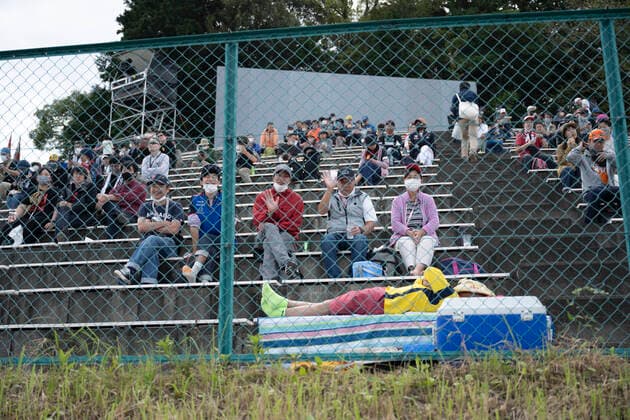 October 8, 2022, Suzuka, Mie, Japan: October 8, 2022: Suzuka Circuit, Mie Prefecture, JAPAN: Formula 1 fans at Qualifying Day for the Formula 1 Honda Japanese Grand Prix. Max Verstappen of Red Bull Racing qualified in pole position. Motorsports. Suzuka Japan - ZUMAb177 20221008_zap_b177_120 Copyright: xTaidghxBarronx