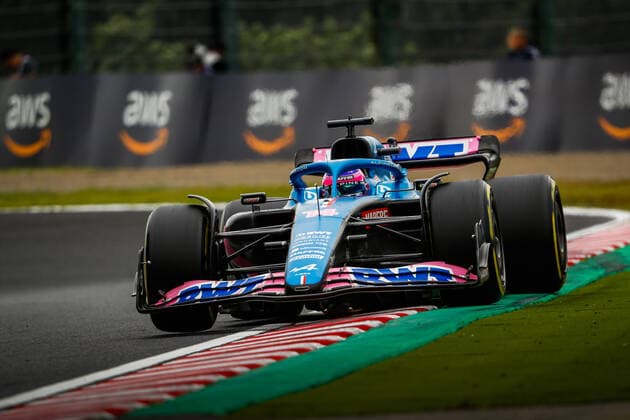 14 ALONSO Fernando (spa), Alpine F1 Team A522, action during the Formula 1 Honda Japanese Grand Prix 2022, 18th round of the 2022 FIA Formula One World Championship, WM, Weltmeisterschaft from October 7 to 9, 2022 on the Suzuka International Racing Course, in Suzuka, Mie Prefecture, Japan - F1 - JAPANESE GRAND PRIX 2022 DPPI Panoramic  00122041__V2_6609
