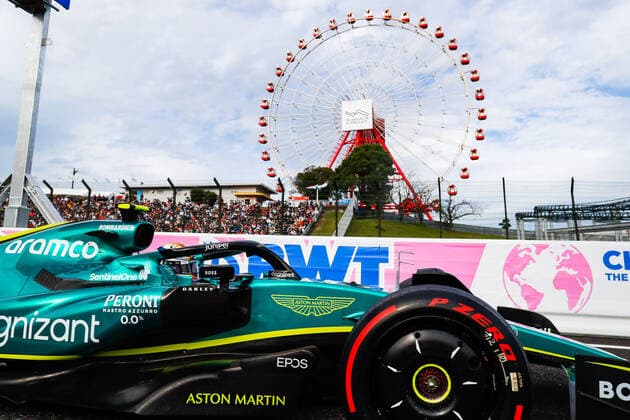 05 VETTEL Sebastian (ger), Aston Martin F1 Team AMR22, action during the Formula 1 Honda Japanese Grand Prix 2022, 18th round of the 2022 FIA Formula One World Championship, WM, Weltmeisterschaft from October 7 to 9, 2022 on the Suzuka International Racing Course, in Suzuka, Mie Prefecture, Japan - F1 - JAPANESE GRAND PRIX 2022 DPPI Panoramic  00122041__V2_7467