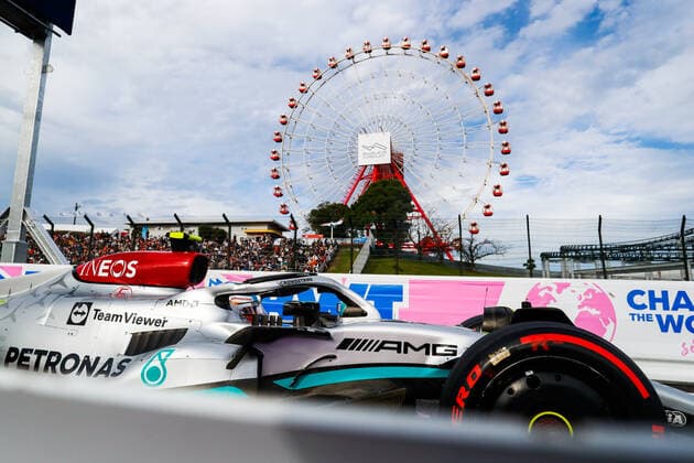 44 HAMILTON Lewis (gbr), Mercedes AMG F1 Team W13, action during the Formula 1 Honda Japanese Grand Prix 2022, 18th round of the 2022 FIA Formula One World Championship, WM, Weltmeisterschaft from October 7 to 9, 2022 on the Suzuka International Racing Course, in Suzuka, Mie Prefecture, Japan - F1 - JAPANESE GRAND PRIX 2022 DPPI Panoramic  00122041__V2_7502