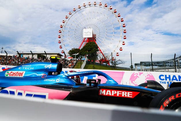 31 OCON Esteban (fra), Alpine F1 Team A522, action during the Formula 1 Honda Japanese Grand Prix 2022, 18th round of the 2022 FIA Formula One World Championship, WM, Weltmeisterschaft from October 7 to 9, 2022 on the Suzuka International Racing Course, in Suzuka, Mie Prefecture, Japan - F1 - JAPANESE GRAND PRIX 2022 DPPI Panoramic  00122041__V2_7505