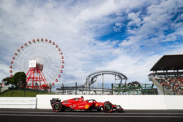 16 LECLERC Charles (mco), Scuderia Ferrari F1-75, action during the Formula 1 Honda Japanese Grand Prix 2022, 18th round of the 2022 FIA Formula One World Championship, WM, Weltmeisterschaft from October 7 to 9, 2022 on the Suzuka International Racing Course, in Suzuka, Mie Prefecture, Japan - F1 - JAPANESE GRAND PRIX 2022 DPPI Panoramic  00122041__V2_7521