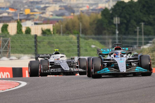8th October 2022; Suzuka Circuit, Ino, Suzuka City, Mie Prefecture, Japan: FIA F1 Grand Prix of Japan, qualification day; Mercedes AMG Petronas F1 Team, George Russell  ActionPlus12433372 Octane