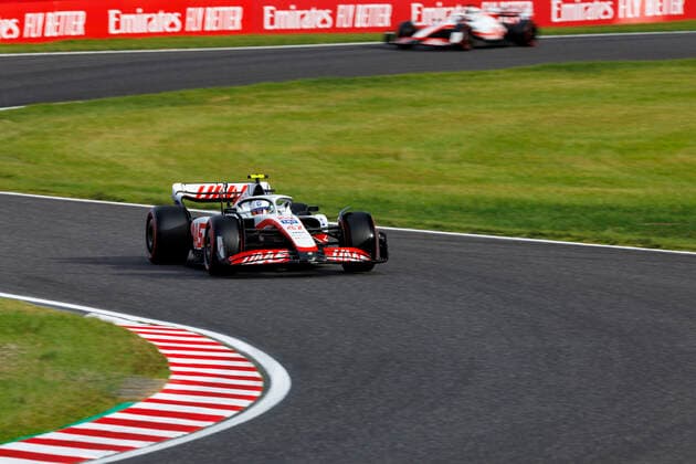 8th October 2022; Suzuka Circuit, Ino, Suzuka City, Mie Prefecture, Japan: FIA F1 Grand Prix of Japan, qualification day; Haas driver Mick Schumacher during qualifying at the Japanese Formula 1 Grandprix  ActionPlus12433536 StephenxBlackberry