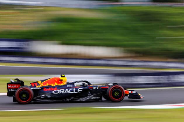 8th October 2022; Suzuka Circuit, Ino, Suzuka City, Mie Prefecture, Japan: FIA F1 Grand Prix of Japan, qualification day; Red Bull driver Sergio Perez during free practice 3 at the Japanese Formula 1 Grandprix  ActionPlus12433478 StephenxBlackberry