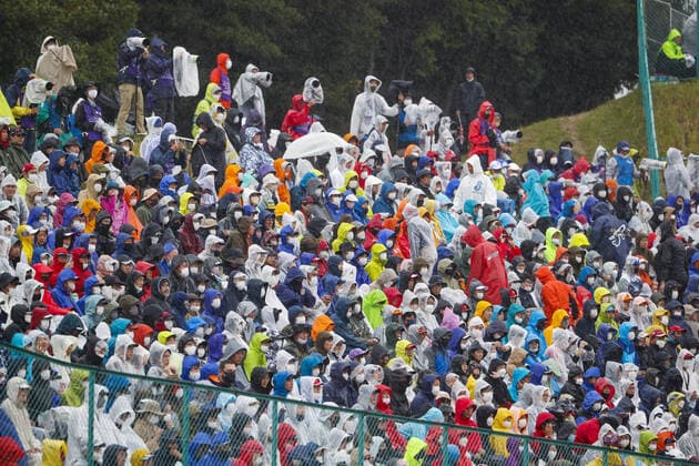 Crowd during the Formula 1 Honda Japense Grand Prix 2022, 18th round of the 2022 FIA Formula One World Championship, WM, Weltmeisterschaft from Octobre 7 to 9, 2022 on the Suzuka International Racing Course, in Suzuka, Mie Prefecture, Japan - F1 - JAPANESE GRAND PRIX 2022 - RACE DPPI Panoramic  _V2_8276
