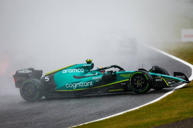 05 VETTEL Sebastian (ger), Aston Martin F1 Team AMR22, action during the Formula 1 Honda Japanese Grand Prix 2022, 18th round of the 2022 FIA Formula One World Championship, WM, Weltmeisterschaft from Octobre 7 to 9, 2022 on the Suzuka International Racing Course, in Suzuka, Mie Prefecture, Japan - F1 - JAPANESE GRAND PRIX 2022 - RACE DPPI Panoramic  20221009_GOOD3492
