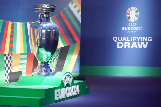 Football, EURO 2024, Draw of the qualifying groups in Frankfurt